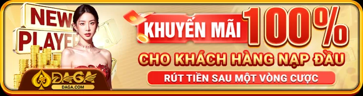Khuyến mãi 100% cho khách hàng nạp đầu